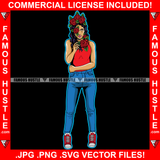 Be Humble Sexy Lady Black Hair Red Roses One Eye Cover By Roses Sneakers Tattoo Hip Hop Rap Plug Trap Street Hood Ghetto Hustler Hustling Drip Rich Thug Famous Hustle Art Graphic Design Logo Print Printing Vector SVG Cut File
