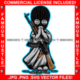 Only God Can Judge Me Dripping Heartless Famous Hustle Gangster Statue Ski Mask Praying Machine Gun Bullets Thank You Hands Hip Hop Rap Plug Trap Street Hood Ghetto Swag Art Graphic Design Logo T-Shirt Print Printing JPG PNG SVG Vector Cut File