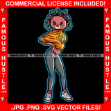 Savage Sexy Female Teddy Bear Wearing Hot Dress Hair Rollers Sneakers Gold Jewelry Pants Pretty Hip Hop Swag Hustling Flex Drip Famous Pinup Pin Up Art Graphic Design Logo T-Shirt Print Printing JPG PNG SVG Vector Cut File