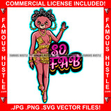 So Fab Sexy Female Teddy Bear Wearing Hot Glamorous Golden Short Dress Hair Rollers Gold Jewelry Chain Pretty Hip Hop Swag Hustling Savage Flex Drip Famous Quote Pinup Pin Up Art Graphic Design Logo T-Shirt Print Printing JPG PNG SVG Vector Cut File