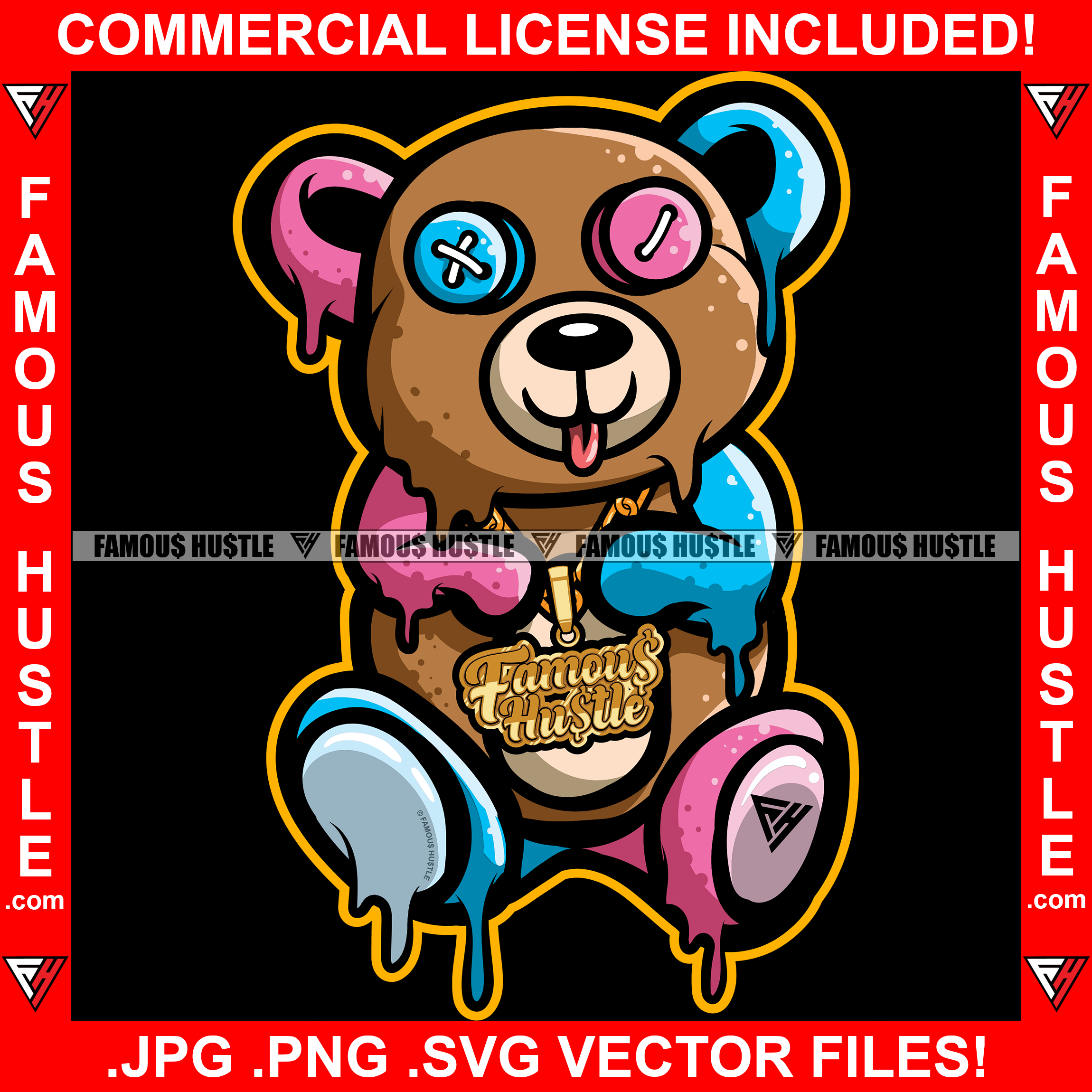 Teddy bear with x top eyes