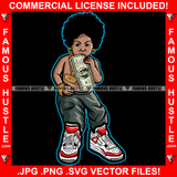 Money Eater Dripping Gangster Baby Gold Jewelry Eating Cash Bundle Hip Hop Rap Rapper Plug Trap Street Hood Ghetto Swag Thug Boss Hustler Hustling Drip Famous Hustle Art Graphic Design Logo T-Shirt Print Printing JPG PNG SVG Vector Cut File