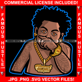 Dope Wipe Your Nose Mean Face Gangster Man Street Famous Hustle Boss Gangster Gold Jewelry Watch Necklace Body Tattoos Hip Hop Rap Street Designer Fashion Hustler Pinup Pin Up Art Graphic Design Print Printing Vector SVG Cut File