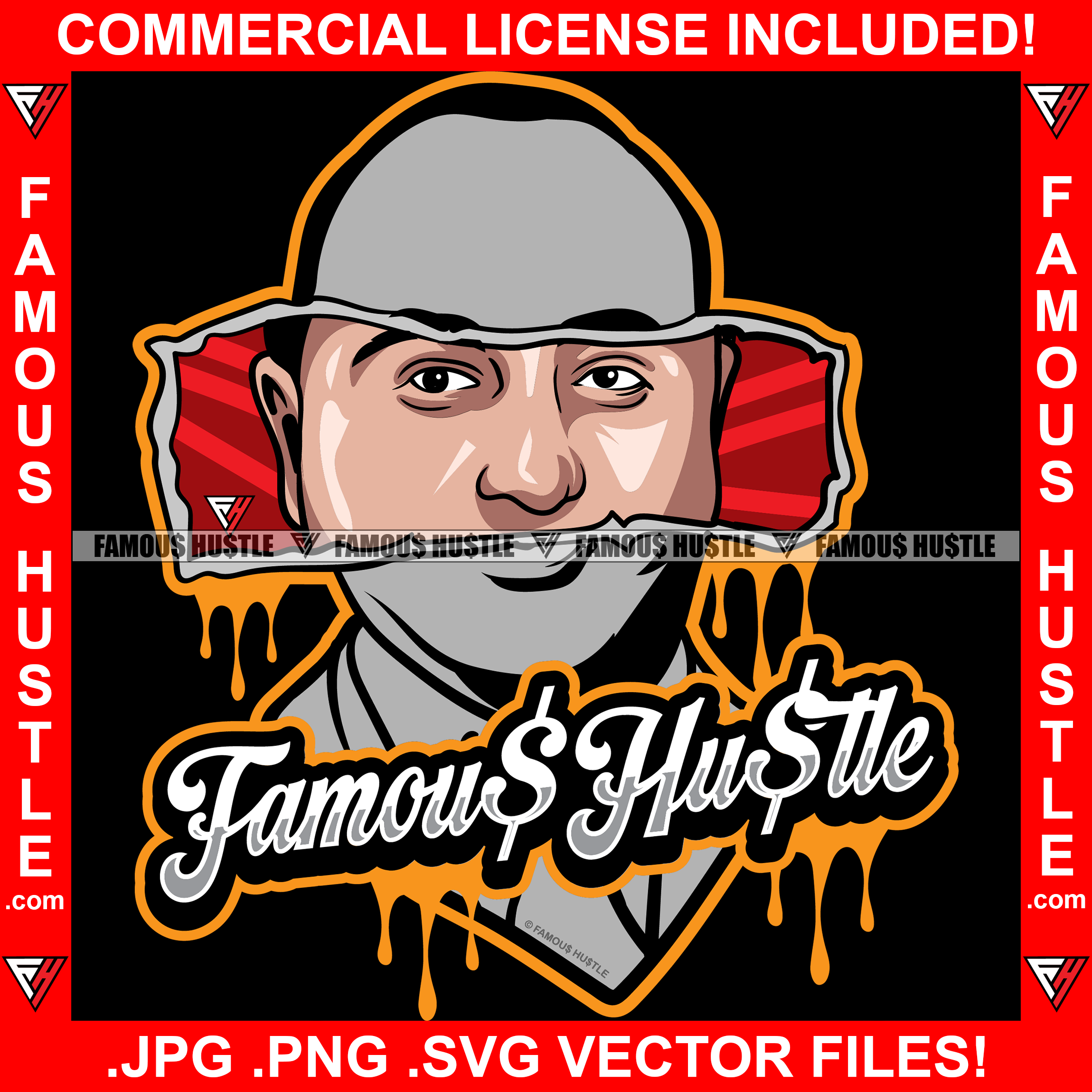 Famous Hustle Dripping Gangster Al Capone Face Showing in Statue Hip H ...