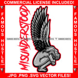 Misunderstood Sexy Street Angel Lady Angels Wings Crying Sad Hip Hop Rap Rapper Plug Trap Street Hood Ghetto Swag Thug Hustler Hustling Famous Hustle Baller Trapper Quote Art Graphic Design Logo T-Shirt Print Printing JPG PNG SVG Vector Cut File