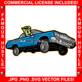 Three Wheel Motion Dripping Cash Money Roll Low Rider Dunk Car Hip Hop Rap Rapper Plug Trap Street Hood Ghetto Swag Thug Hustler Hustling Famous Hustle Baller Trapper Art Graphic Design Logo T-Shirt Print Printing JPG PNG SVG Vector Cut File