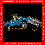 Three Wheel Motion Dripping Cash Money Roll Low Rider Dunk Car Hip Hop Rap Rapper Plug Trap Street Hood Ghetto Swag Thug Hustler Hustling Famous Hustle Baller Trapper Art Graphic Design Logo T-Shirt Print Printing JPG PNG SVG Vector Cut File