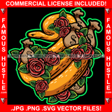 Snakes In The Grass Cash Money Bags Red Roses Hip Hop Rap Rapper Plug Trap Street Hood Ghetto Swag Thug Hustler Hustling Famous Hustle Baller Trapper Art Graphic Design Logo T-Shirt Print Printing JPG PNG SVG Vector Cut File
