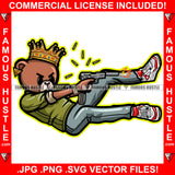 Bring It On Dripping Drip Gangster King Teddy Bear Packed Shooting Guns Bullets Thug Hitman Gold Jewelry Hustler Mafia Mob Trap Art Graphic Design Logo T-Shirt Print Printing JPG PNG SVG Vector Cut File