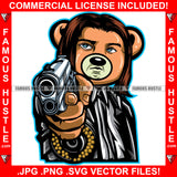 Vincent Gangster Boss Teddy Bear Suit Machine Gun Dress Hip Hop Rap Rapper Plug Trap Street Hood Ghetto Swag Thug Boss Hustler Hustling Drip Famous Hustle Baller Art Graphic Design Logo T-Shirt Print Printing JPG PNG SVG Vector Cut File