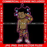 Baby Gangster Diamond Dreads Gold Pacifier Pistol Gun Jewelry Mean Face Baby In The Streets Hip Hop Rap Rapper Plug Trap Street Hood Ghetto Swag Thug Famous Hustle Art Graphic Design Logo T-Shirt Print Printing JPG PNG SVG Vector Cut File