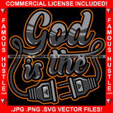 God Is The Plug Socket Electrical Cord Hip Hop Rap Rapper Plug Trap Street Hood Ghetto Swag Thug Hustler Hustling Flex Drip Famous Hustle Tattoo Quote Art Graphic Design Logo T-Shirt Print Printing JPG PNG SVG Vector Cut File