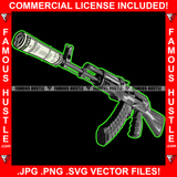 Take Action Dripping AK-47 Machine Gun Cash Money Roll Full Magazine Tattoo Gun Rights 2nd Amendment Gangster Art Trap Plug Hood Ghetto Thug Military Weapon Famous Hustle Art Graphic Design Logo T-Shirt Print Printing JPG PNG SVG Vector Cut File