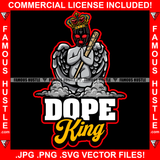 Dope King Street Demon Famous Hustle Gangster Black Angel Wings Statue Crown Ski Mask Eyes Dripping Baseball Bat Drugs Thank You Hands Hip Hop Rap Street Designer Fashion Hustler Pinup Pin Up Quote Art Graphic Design Print Printing Vector SVG Cut File