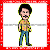 Famous Hustle Gangster Drug Cartel Crime Mob Boss Gold Jewelry Necklace Hip Hop Rap Rapper Plug Trap Street Hood Ghetto Swag Thug Hustler Hustling Baller Trapper Art Graphic Design Logo T-Shirt Print Printing JPG PNG SVG Vector Cut File