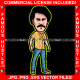 Famous Hustle Gangster Drug Cartel Crime Mob Boss Gold Jewelry Necklace Hip Hop Rap Rapper Plug Trap Street Hood Ghetto Swag Thug Hustler Hustling Baller Trapper Art Graphic Design Logo T-Shirt Print Printing JPG PNG SVG Vector Cut File