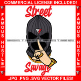 Street Savage Black Ski Mask Face Black Eyes Shhh Sign Gold Jewelry Hip Hop Rap Rapper Plug Trap Street Hood Ghetto Swag Thug Hustler Hustling Famous Hustle Baller Trapper Quote Art Graphic Design Logo T-Shirt Print Printing JPG PNG SVG Vector Cut File