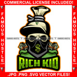 Rich Kid Horror Gangster Cash Money Bag Cartoon Character Face Mask Hat Cap Black Eyes Quote Tattoo Hip Hop Rap Trap Trapper Gangsta Art Graphic Design Logo T-Shirt Print Printing JPG PNG SVG Vector Cut File