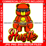 Famous Hustle Gangster Teddy Bear Burglar Mask Boxing Gloves Scar Face Gold Chain Necklace Tattoo Hip Hop Rap Rapper Plug Trap Street Hood Ghetto Thug Hustler Hustling Drip Quote Art Graphic Design Logo T-Shirt Print Printing JPG PNG SVG Vector Cut File
