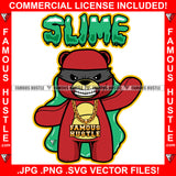 Slime Gangster Teddy Bear Mean Face Burglar Eye Mask Gold Chain Necklace Tattoo Hip Hop Rap Rapper Plug Trap Street Hood Ghetto Swag Thug Hustler Hustling Drip Famous Hustle Quote Art Graphic Design Logo T-Shirt Print Printing JPG PNG SVG Vector Cut File