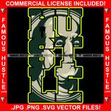 Hustle 100 Bill Pattern Gangster President Ben Franklin Hip Hop Rap Rapper Plug Trap Street Hood Ghetto Swag Thug Hustler Hustling Famous Baller Trapper Quote Art Graphic Design Logo T-Shirt Print Printing JPG PNG SVG Vector Cut File