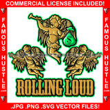 Rolling Loud Baby Hustle Gangster Statues Angel Wings Cash Money Bag Machine Gun Fighting Horn Hip Hop Rap Rapper Plug Trap Street Hood Ghetto Thug Boss Hustler Hustling Drip Quote Art Graphic Design Logo T-Shirt Print Printing JPG PNG SVG Vector Cut File
