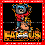 Gangster Blue Teddy Bear Ski Mask Robbery Filling Bag With Gold Jewelry Teeth Cash Hip Hop Rap Plug Trap Street Hood Ghetto Thug Drip Famous Hustle Quote Art Graphic Design Logo T-Shirt Print Printing JPG PNG SVG Vector Cut File