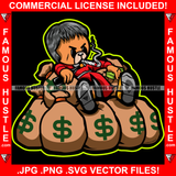 Gangster Teddy Bear Scar Face Mobile Phone Cigar Mafia Hair Smoking Sitting Cash Money Bags Hop Rap Hustler Boss Drip Swag Plug Trap Hood Thug Gang Street Mafia Mob Art Graphic Design Logo T-Shirt Print Printing JPG PNG SVG Vector Cut File