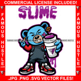 Slime Gangster Teddy Bear Purple Drink Lean Cup Drip Dripping Scar Face Gold Jewelry Sneakers Tattoo Hip Hop Rap Famous Hustle Hustler Hustling Quote Trap Trapper Art Graphic Design Logo T-Shirt Print Printing JPG PNG SVG Vector Cut File