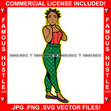 Behind Every Successful Women Is Herself Sexy Gangster Girl Female Gold Earrings Hip Hop Rap Plug Trap Street Hood Ghetto Swag Thug Hustler Hustling Famous Baller Trapper Art Graphic Design Logo T-Shirt Print Printing JPG PNG SVG Vector Cut File