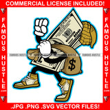 Money Bags Gangster 100 Dollar Bill Money Cash Bag Cap Sneakers Hip Hop Rap Rapper Plug Trap Street Hood Ghetto Swag Thug Hustler Hustling Famous Hustle Baller Trapper Art Graphic Design Logo T-Shirt Print Printing JPG PNG SVG Vector Cut File