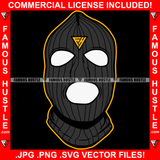 Blood Makes You Related Loyalty Makes You Family Gangster Man Ski Mask No Eyes Mouth Hip Hop Rap Plug Trap Street Hood Ghetto Swag Thug Hustling Famous Hustle Baller Trapper Art Graphic Design Logo T-Shirt Print Printing JPG PNG SVG Vector Cut File